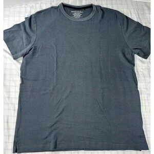 Banana Republic Luxe Touch Performance Tee - Men's XL - Gray Textured Stripe